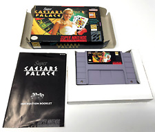 Super Caesars Palace Complete In Box SNES FREE Shipping