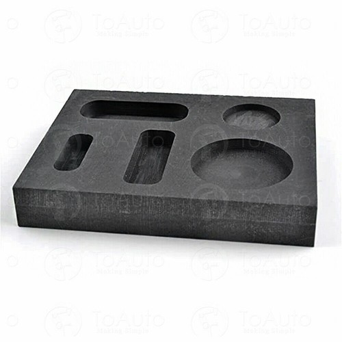 Mini Graphite Casting Ingot Mould Metal Casting Refining Scrap Coin Bar - Picture 7 of 9