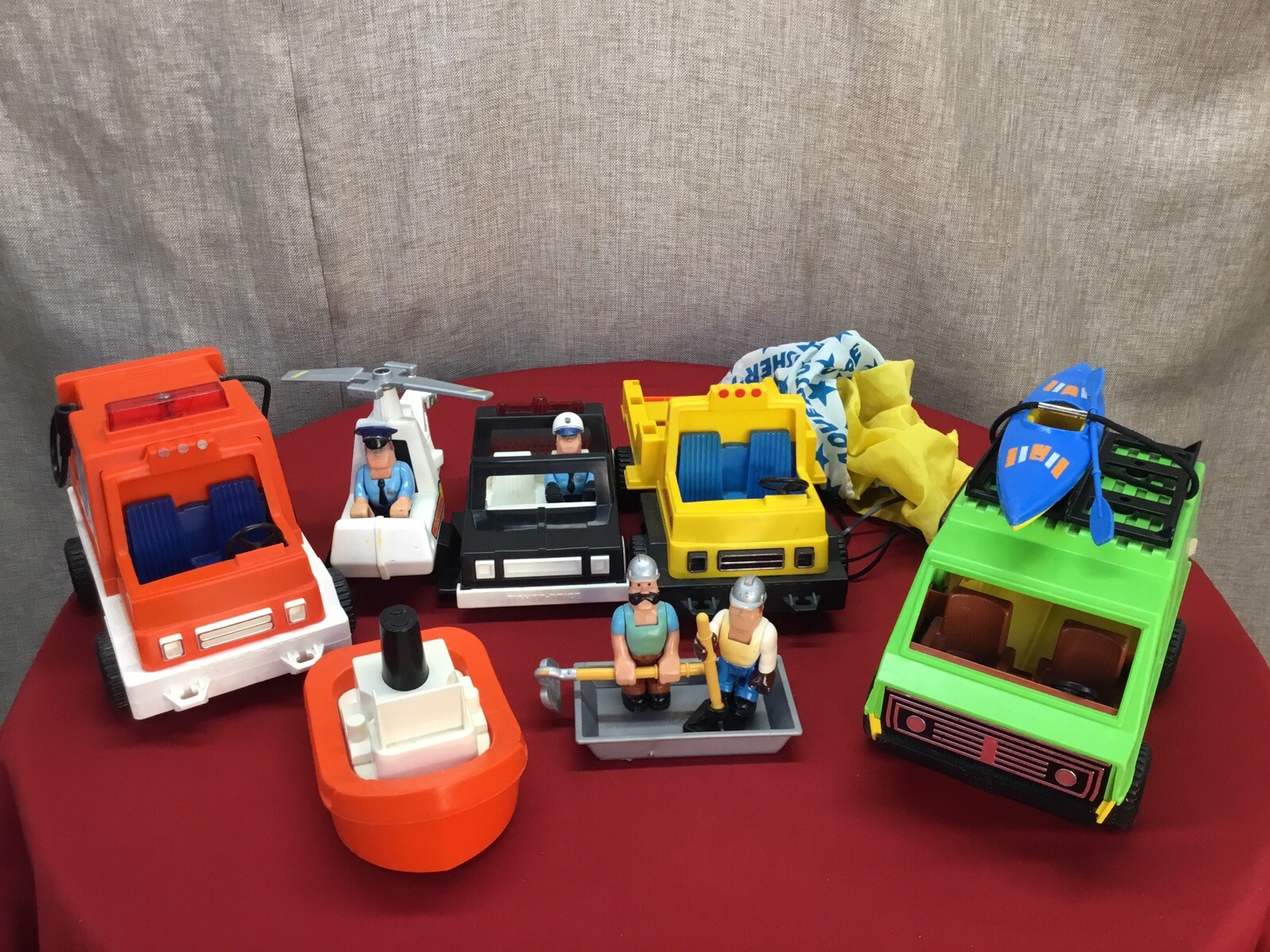 Lot of Vintage Fisher Price Vehicles & Figures