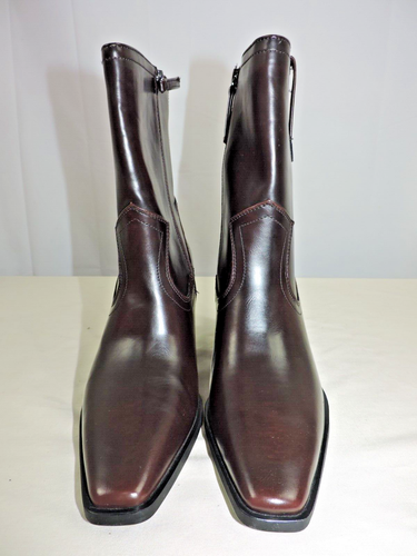 Botas occidentales Scoop para mujer Dardo granate cremallera laterales talla 8 EE. UU. - Imagen 3 de 12