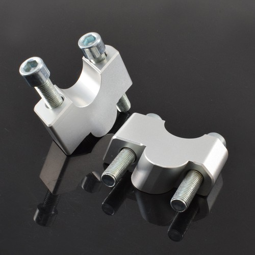 Silver 25mm Handlebar Bar Riser Up 30mm For KAWASAKI Vulcan S VN 650 EN650 14-18 - Picture 6 of 6