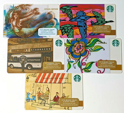 starbucks limited edition gift card Limited Edition Starbucks Gift Card - Choose Your Design - $0