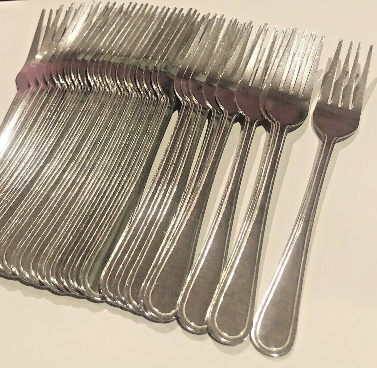 12 Gabeln ca 19,5 cm Hotel Menü Imbiss Gabel Besteck aus Solingen Deutschland