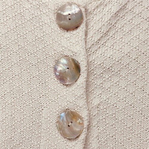 Blusa Larry Levine Mujer Tejida 3 Botones Talla XL Algodón Mezcla Acrílico Manga 3/4 - Imagen 3 de 9