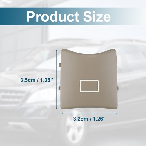 for Mercedes ML W164 Sunroof Window Switch Button Cover Cap Beige NEW - Picture 4 of 13