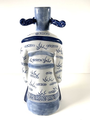 Chinese Shou Lao Fu Lu Ceramic Figurines Statues Wise Men Carved 3 Star Gods 12" - Picture 4 of 24