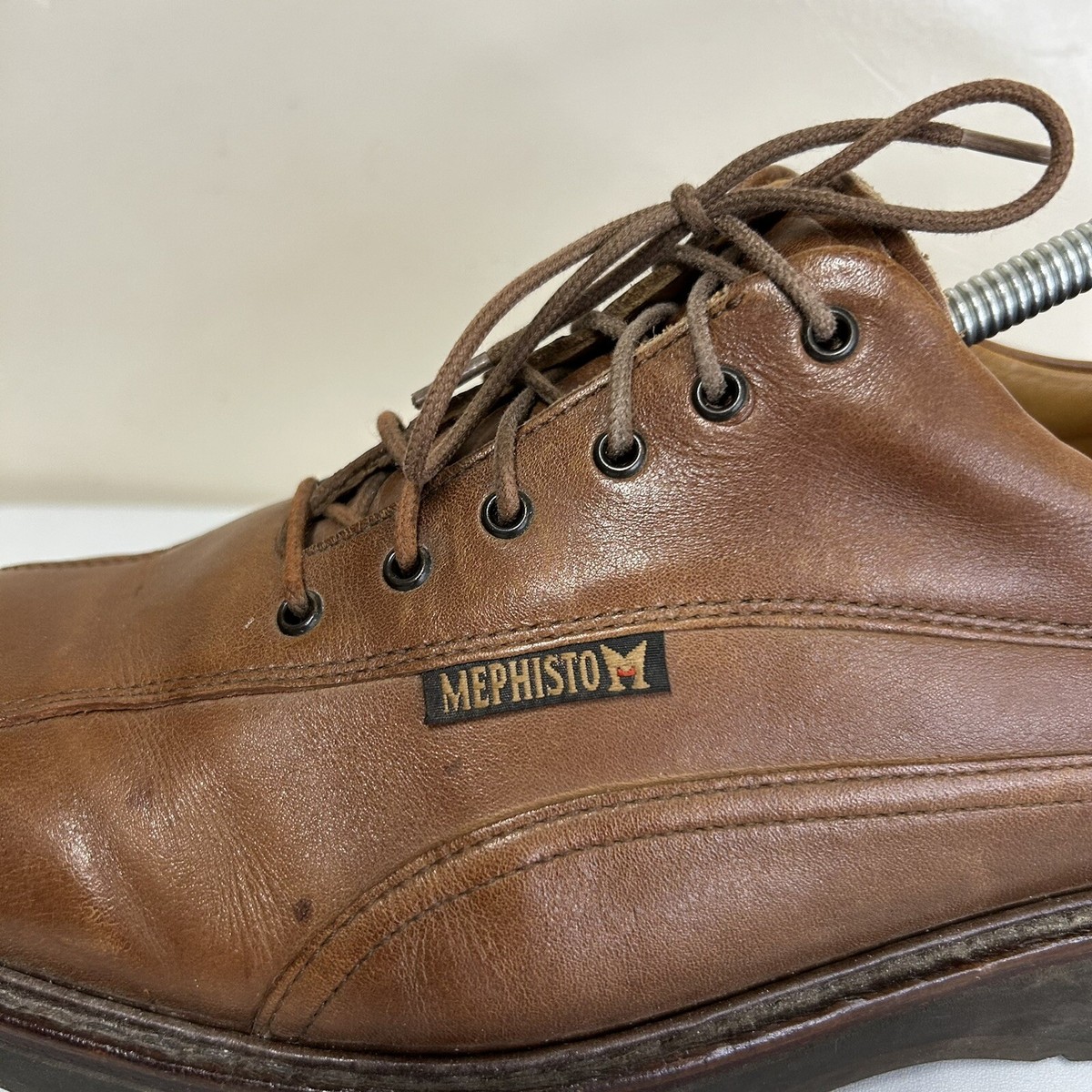Mephisto Goodyear Welt Brown Mens Portugal Leather Bicycle Toe