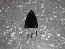 Black Matte Truss Rod Cover for BC Rich Guitars with Triangle 3 Hole Pattern