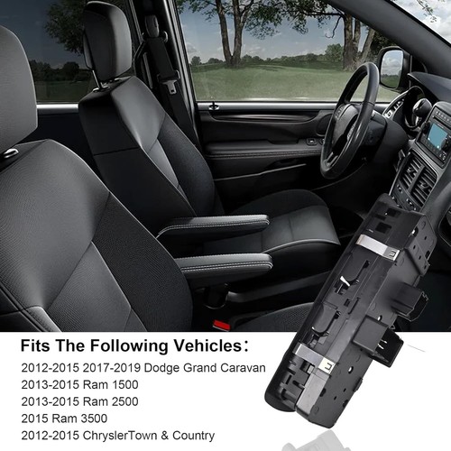 Master Fensterheberschalter Fahrerseite 2013-2015 Ram 1500 2500 3500 4500 5500. - Bild 7 von 7