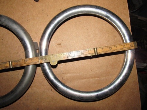 Vitage Automobile Headlight Bezels, Nickle Plated, Restored or NOS - Picture 2 of 7