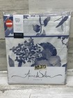 Anne De Solene Paris Marquise Collection King Flat Sheet Blue New