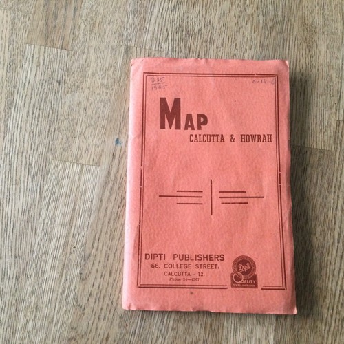 Vintage GUIDE MAP OF CALCUTTA & HOWRAH ORIGINAL 1950s - Picture 5 of 6