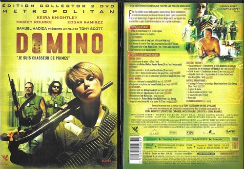 DOMINO ( 2 DVD ) avec MICKEY ROURKE, KEIRA KNIGHTLEY, LUCY LIU, MENA SUVARI