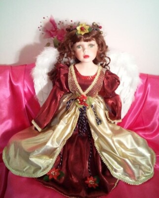 Porcelana Negra MuÃ±eca Hello MuÃ±eca Con Cabello Rojo MuÃ±eca En