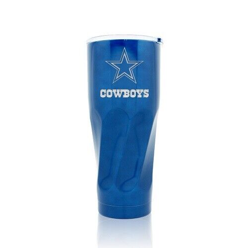 UNIQUE DALLAS COWBOYS STAINLESS STEEL TUMBLER WITH PUSH ON LID AND SPOUT - Bild 1 von 5