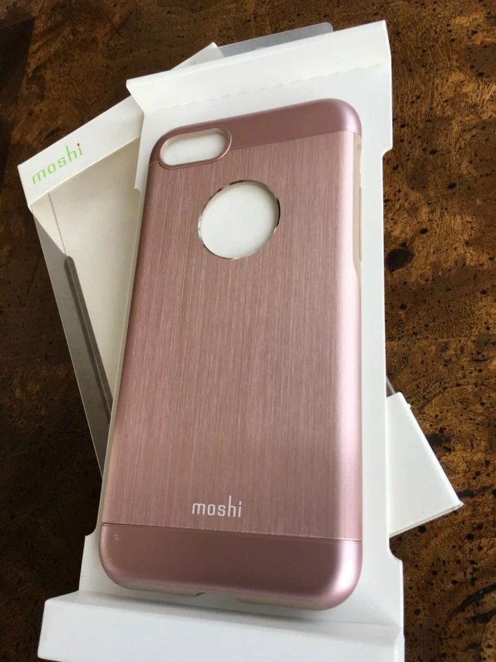 MOSHI “ARMOUR” PREMIUM METALLIC CASE-IPHONE 7-MILITARY GRADE DROP TESTING-ROSE#N - Image 3 of 4