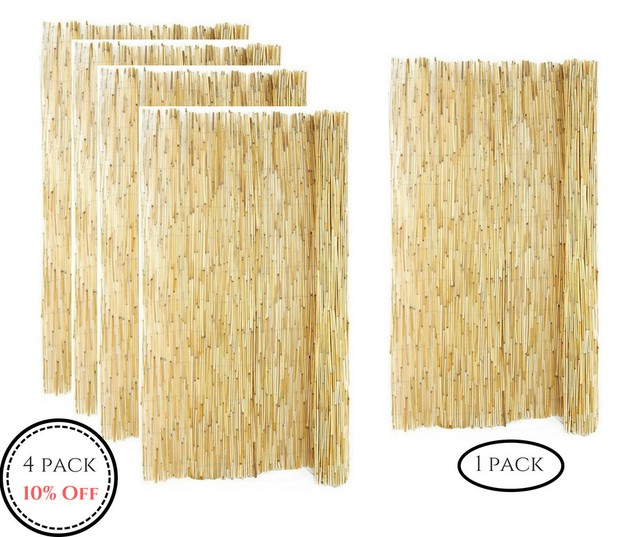 Backyard X Scapes Peeled Reed Fencing 6ft H X 16ft L For Sale