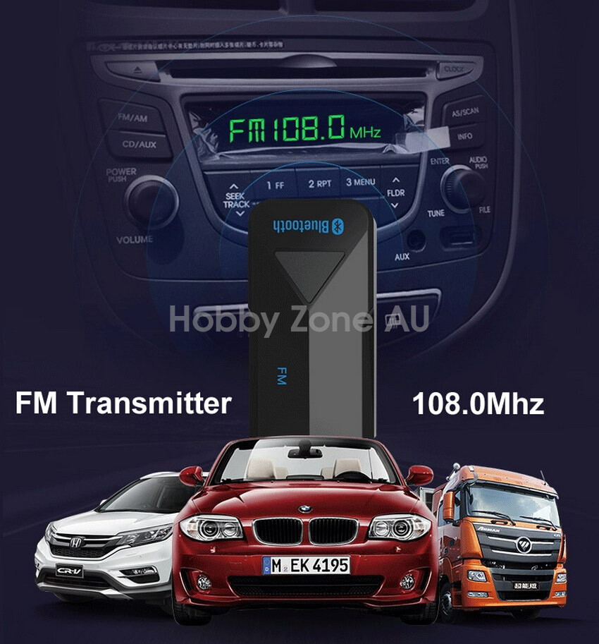 3in1 Bluetooth 5.0 Wireless Audio Receiver USB Adapter FM Transmitter 3.5mm AUX - Picture 7 of 12