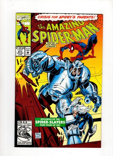 Amazing Spider-Man #371 1992 NM- 9.2 "Invasion of the Spider-Slayers Pt. 4 of 6"