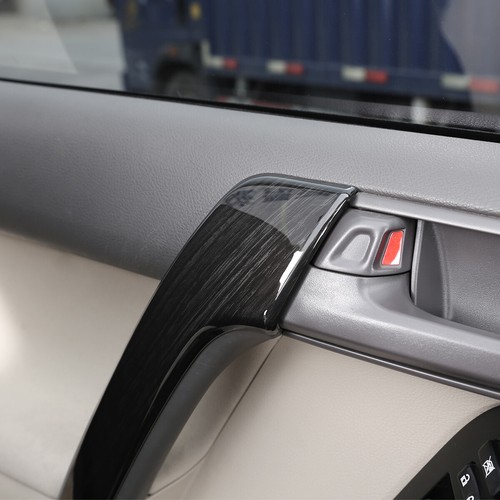 Black Ash Wood Door Handle Cover For Toyot@ Land Cruiser Prado FJ150 150 2010-18 - Picture 2 of 10
