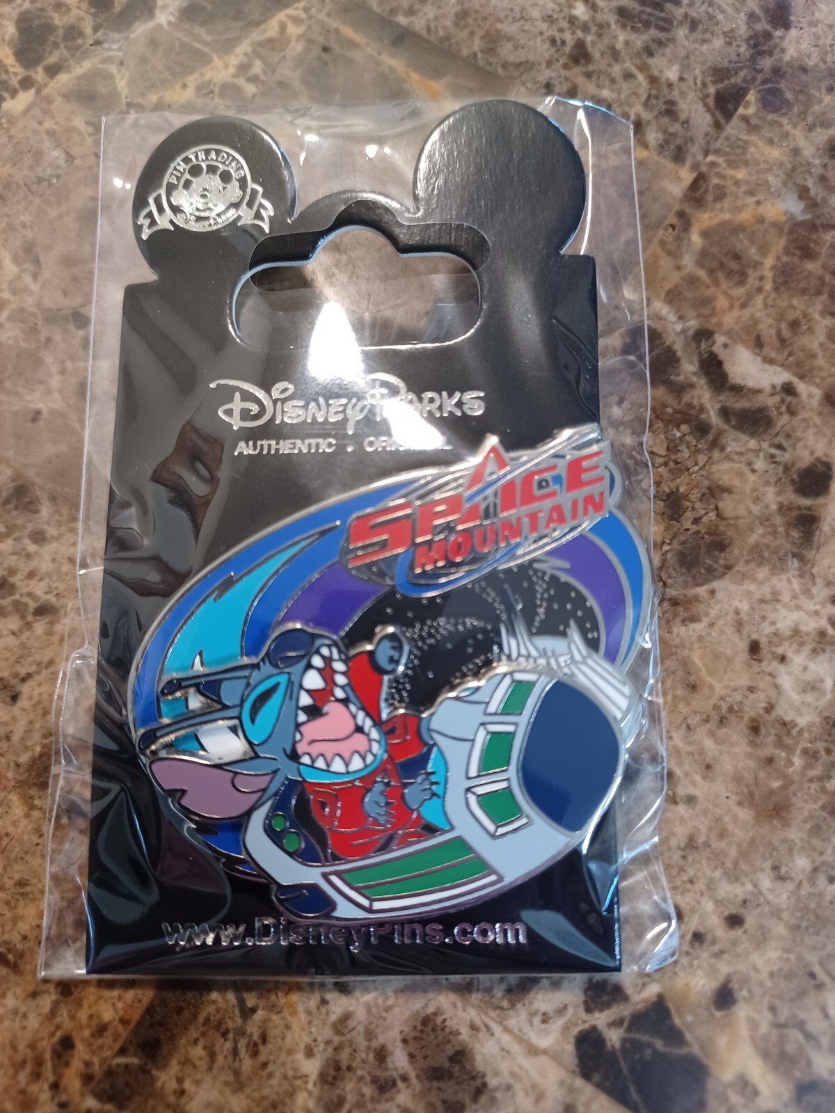 Disney Stitch Space Mountain Slider Pin