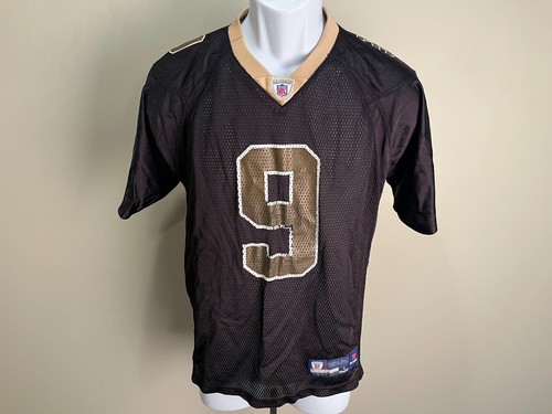 Reebok Youth black vintage Drew Brees New Orleans Saints jersey YL Large