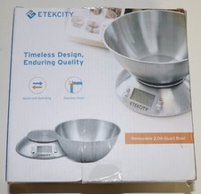 Etekcity EK4150 Kitchen Digital Scale with Timer Clock