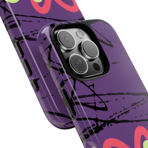 Hearts on Purple & Black Tough Handyhülle für iPhone, Samsung Galaxy, Goog Pixel - Bild 5 von 285