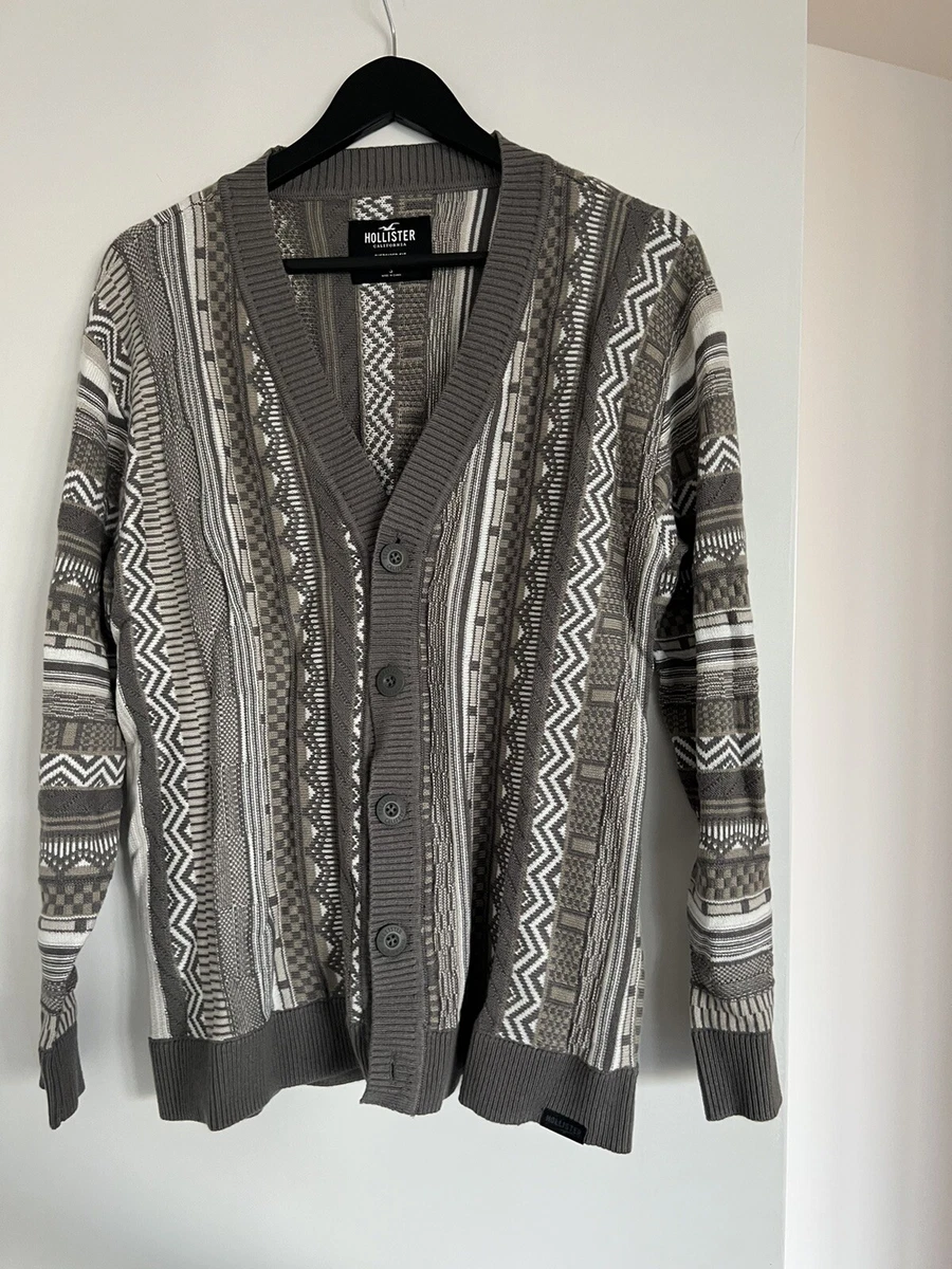 Hollister Pattern stripe Cardigan Brand New Never Worn Oversize Small Medium