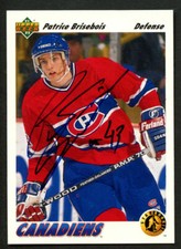 Patrice Brisebois #442 signed autograph auto 1991-92 Upper Deck Hockey Card