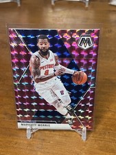 2019-20 Panini Mosaic MARKIEFF MORRIS Pink Camo #77 PISTONS