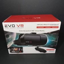 EVO VR Virtual Reality Smartphone VR Headset Starter Kit Bluetooth TESTED
