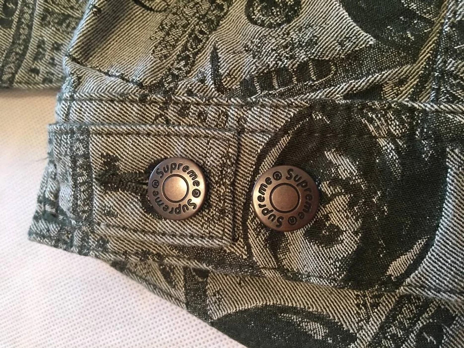 Supreme New York 100 Dollar Bill Green Trucker Jacket Size Supreme New York 100 Dollar Bill Green Trucker Jacket Size