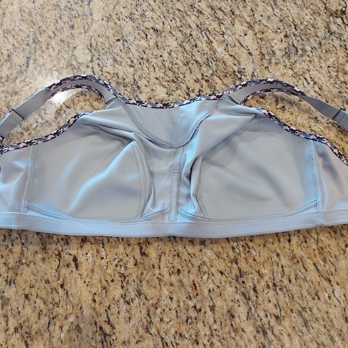 Glamorise SPORT No Bounce Sports Bra Soft Grey/Pink Camouflage 40G NEW W/O Tag - Picture 9 of 18