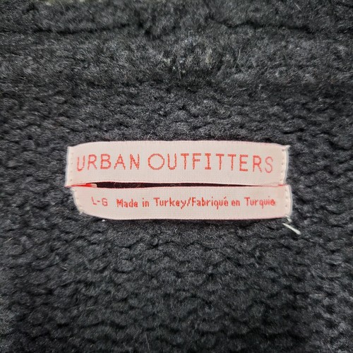 Urban Outfitters Cardigan Sweater Women's Large Black Acrylic Knit Button-Front - Picture 2 of 15
