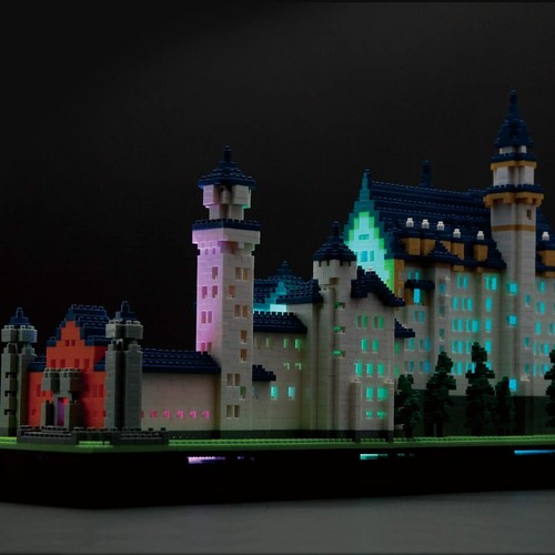 Nanoblock Schloss Neuschwanstein Castle DELUXE EDITION Japan New with Tracking - Picture 11 of 12