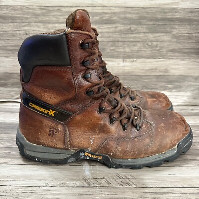 Wolverine Work Boots Mens 11 Brown Leather Composite Toe  display picture 2