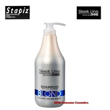 STAPIZ BLOND SLEEK LINE HAIR SHAMPOO 1000ml with Silk Protein for blond/greyy 13.99 per litre