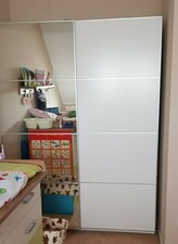 Ikea Pax Kleiderschrank Mit Schiebeturen Weiss Gunstig Kaufen Ebay