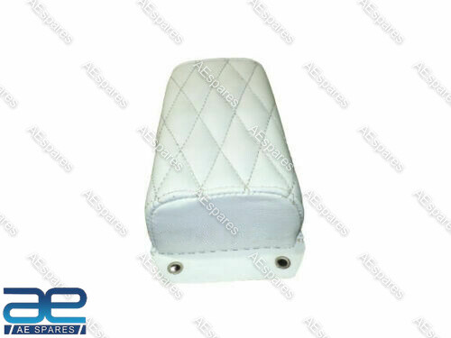 P Pad Siège Blanc Pour Modèles Anciens De Motos Britanniques - Photo 3/4