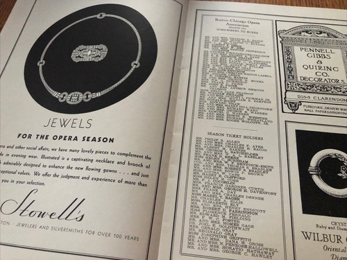De colección 1931 Programa TANNHAUSER BOSTON Ópera Casa CHICAGO ÓPERA CÍVICA - Imagen 6 de 9