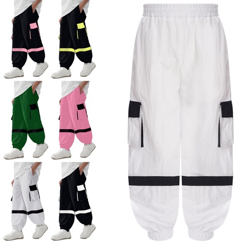 Kids Girls Trousers Casual Pants Jogger Sweatpants Loose Tracksuit Fitness - Picture 2 of 51