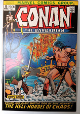 Conan the Barbarian # 15 (Marvel, 1972) Condition: VF+ OW Pages