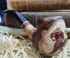 Lion - Wooden Tobacco Smoking Pipe - Hand crafted from solid wood