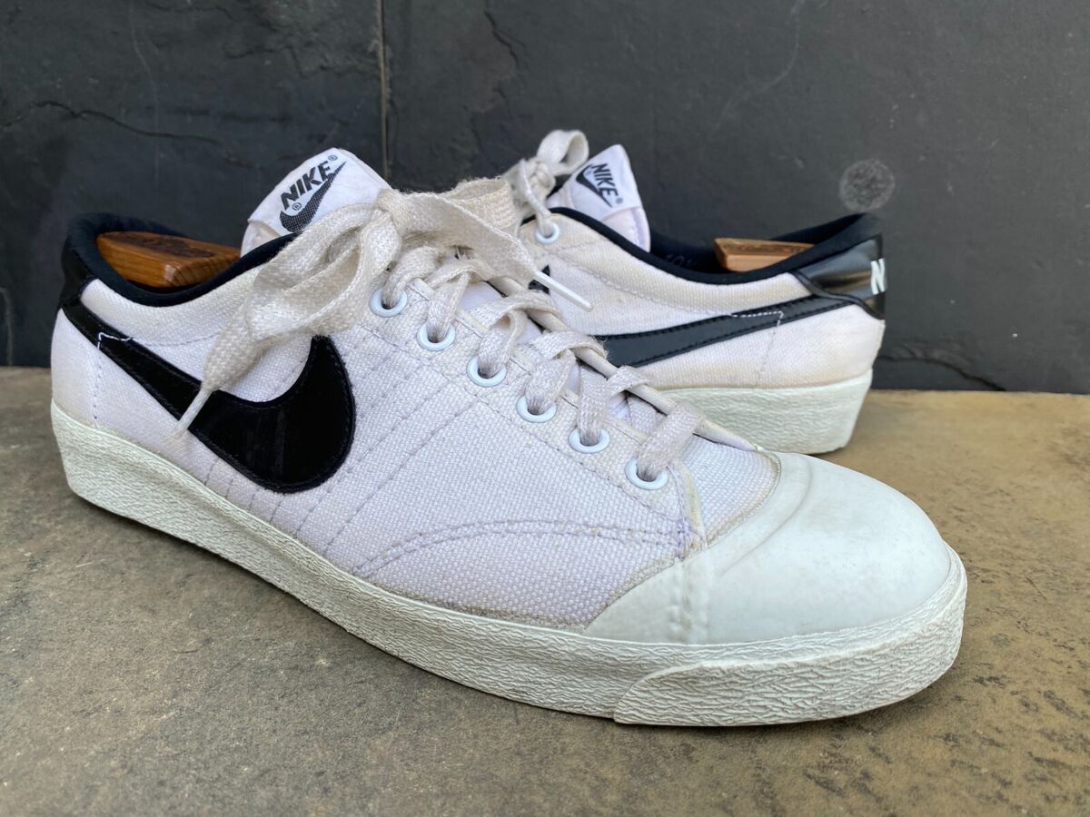 Rare Vintage Nike All Court Tennis Shoes Mens White 1980s Rare Vintage Nike All Court Tennis Shoes Mens White 1980s