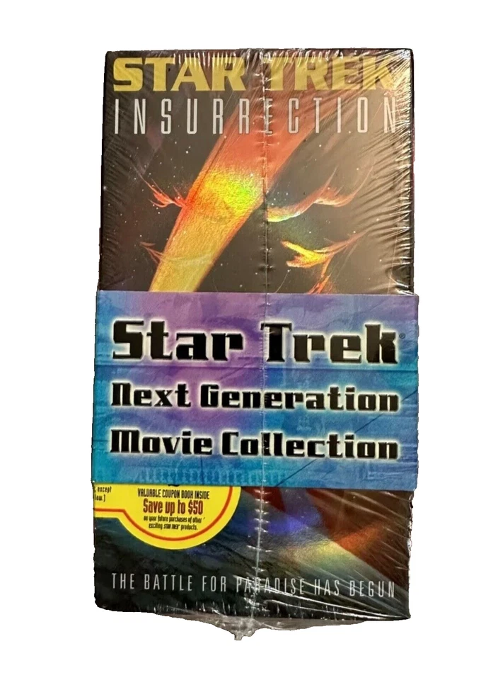 Set Of 4 Sealed Video Cassette Star Trek Next Generation Movie Collection Foto 2 de 4
