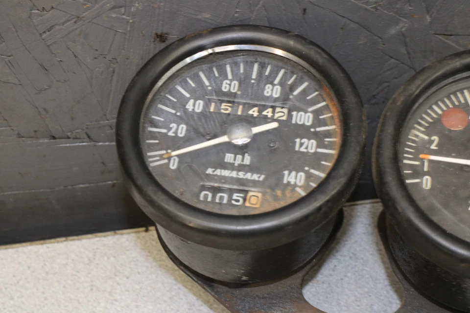 1969 川崎 W2SS W2 W2TT 650 W1 指挥官 GAUGES METER SPEEDO TACH E2-0893.UJ — 第 3/4 张图片