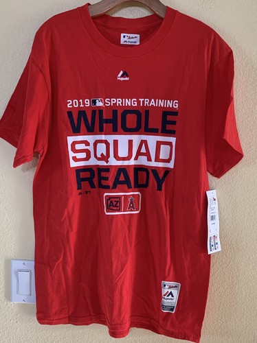 Camiseta 2019 Spring Training Whole Squad Ready Los Angeles Angels para hombre talla M - Imagen 2 de 6