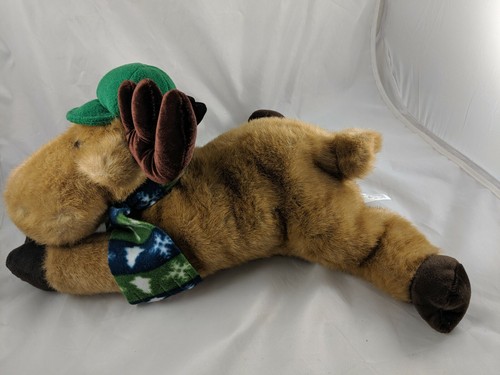 Peluche Chosun Alce Ciervo Alce 16 Pulgadas Sombrero Verde Peluche Juguete - Imagen 3 de 10