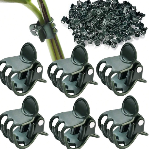 Orchid Plant Support Clips Small Garden Stem Clips Mini 1cm Plastic Flower Clamp - Picture 1 of 13